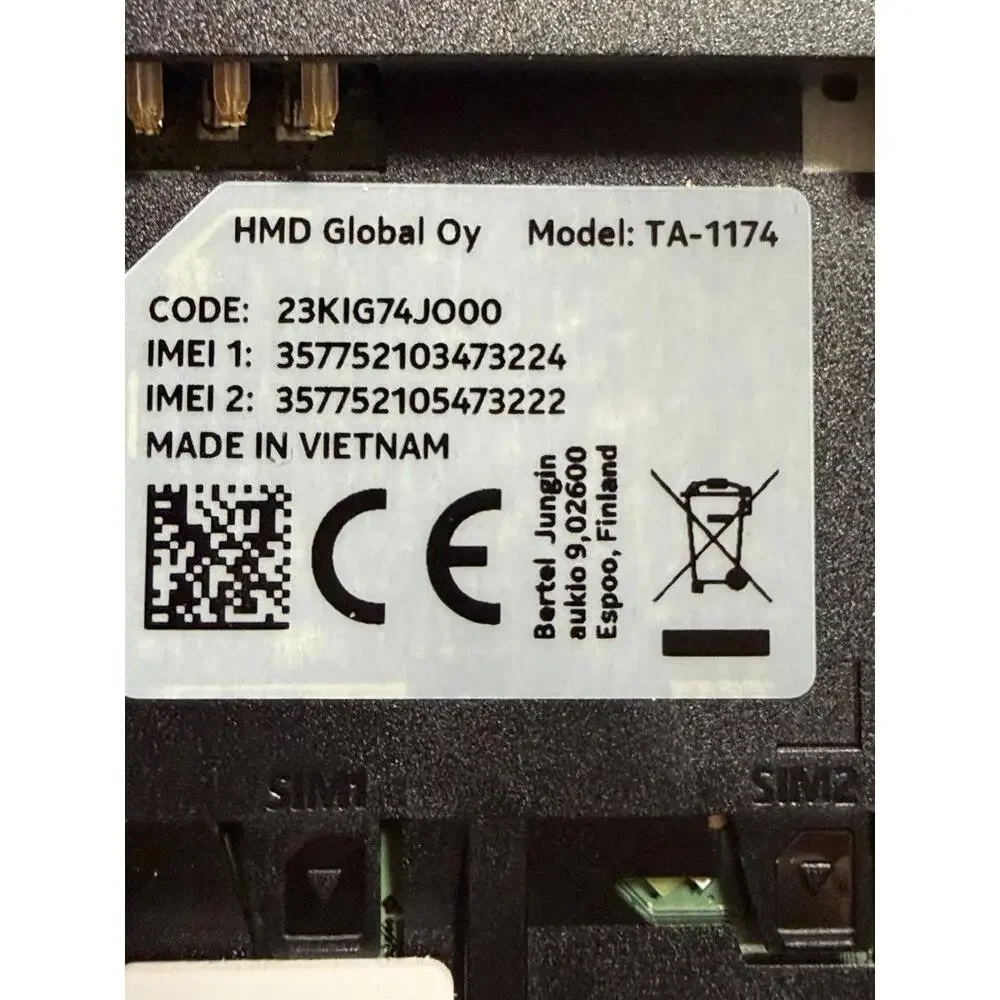 Nokia Global Only Mode TA-1174 Working, Needs Reset Not Sure What Language Shows